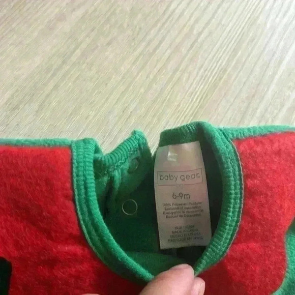 Baby Gear fleece holiday costume onesie size 6-9m - Picture 2 of 2